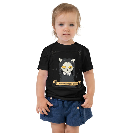Toddler Short Sleeve Tee - I'll shut up in exchange for your soul